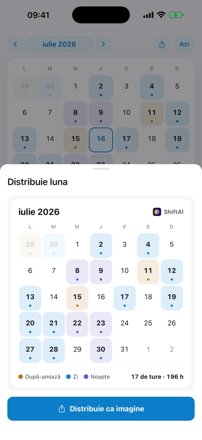 Share your month as an image